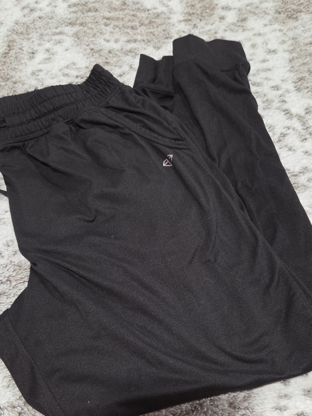 Tsla Black Athletic Jogger Pants